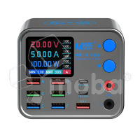 Зарядная станция MaAnt DianBa No.1 Pro (200W, 9 портов, 6USB/USB-QC/2Type-C-PD, Qi 10W, LCD)