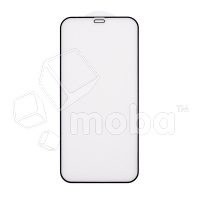 Защитное стекло "Матовое" для iPhone 12/12 Pro Черный (Закалённое, полное покрытие)