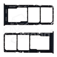 Держатель SIM для Samsung Galaxy A12 Nacho (A127F) Черный