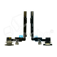 Шлейф для iPhone 16 Pro Max (A3296) на системный разъем/микрофон Черный - Премиум