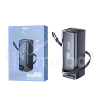 Внешний Аккумулятор (Power Bank) Remax FC-22 20000 mAh (100W, PD, Type-C, встроенный кабель Type-C, LED дисплей) Серый