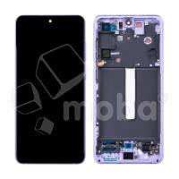 Дисплей для Samsung Galaxy S21 FE (G990B) модуль с рамкой Фиолетовый - OR (SP)