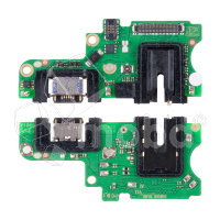 Шлейф для Tecno Pova 6 4G (LI7) плата на системный разъем/разъем гарнитуры/микрофон - Премиум