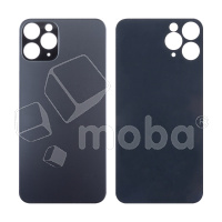 Задняя крышка для iPhone 11 Pro (A2215) Серый (стекло, широкий вырез под камеру, логотип)
