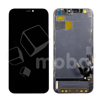 Дисплей для iPhone 12/12 Pro (A2403/A2407) в сборе с тачскрином Черный - DD (Hard OLED, HD+) (площадка под IC)