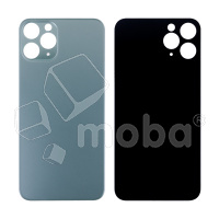 Задняя крышка для iPhone 11 Pro (A2215) Темно-зеленый (стекло, широкий вырез под камеру, логотип - Премиум