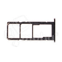 Держатель SIM для Huawei Honor 10X Lite/P Smart 2021 (DNN-LX9 PPA-LX1) Черный