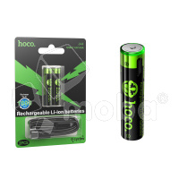 Аккумуляторные батарейки "AAA" Hoco Li-ion 1.5V 800 mAh (2 шт, перезаряжаемые, зарядка через Type-C)