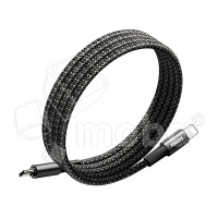 Кабель Type-C - Lightning Remax C02-CL (30W, PD, оплетка нейлон, магнитное крепление, 1,2 м) Черный