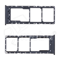 Держатель SIM для Tecno Pova 2 (LE7n) Черный