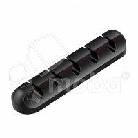 Держатель для проводов на 5 разъемов Черный