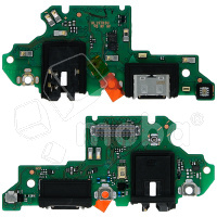 Шлейф для Huawei P Smart Z/Honor 9X/9X Premium (STK-LX1/STK-L21) плата на системный разъем/разъем гарнитуры - Премиум