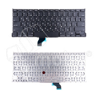 Клавиатура для ноутбука MacBook Pro 13" A1502 (2013-2015, прямой Enter RU) Черный