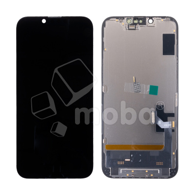 Дисплей для iPhone 14 (A2883) в сборе с тачскрином Черный - DD (Soft OLED, Full HD) (площадка под IC)