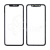 Стекло для переклейки iPhone Xr с OCA пленкой + рамка Черный - OR (Mitsubishi)
