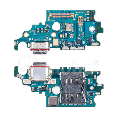 Шлейф для Samsung Galaxy S21 (G9910/Asia/America version) плата системный разъем/разъем SIM/микрофон - Премиум