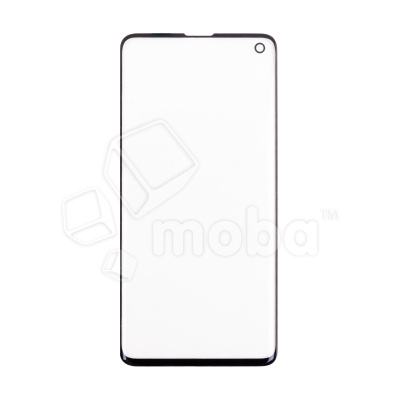 Стекло для переклейки Samsung Galaxy S10 (G973F) в сборе с OCA пленкой Черный - (Feaglet)