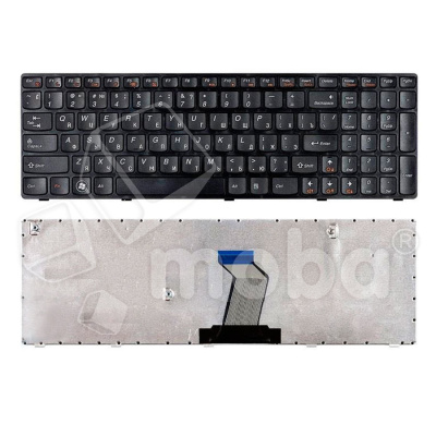 Клавиатура для ноутбука Lenovo IdeaPad B570/B580/V570/Z570/Z575/B590 (с рамкой) Черный