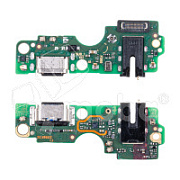 Шлейф для Tecno Spark 20 (KJ5) плата на системный разъем/разъем гарнитуры/микрофон - Премиум