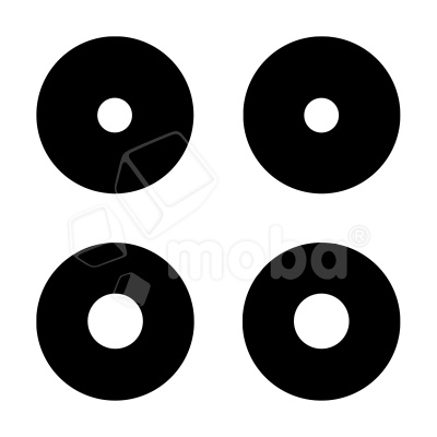 Стекло камеры для Huawei Honor X6a (5109ATKH/WDY-LX1) (комплект 4 шт.) Черный