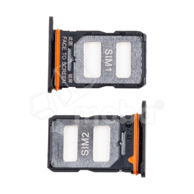 Держатель SIM для Xiaomi 12T/12T Pro (22071212AG/22081212UG) Черный