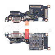 Шлейф для OPPO Reno 13 F 4G (CPH2701) плата системный разъем/разъем SIM/микрофон - Премиум