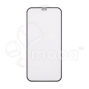 Защитное стекло "Матовое" для iPhone 12/12 Pro Черный (Закалённое, полное покрытие)