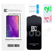 Защитное стекло "Премиум" для iPhone 16 Черный (Закалённое+, полное покрытие)