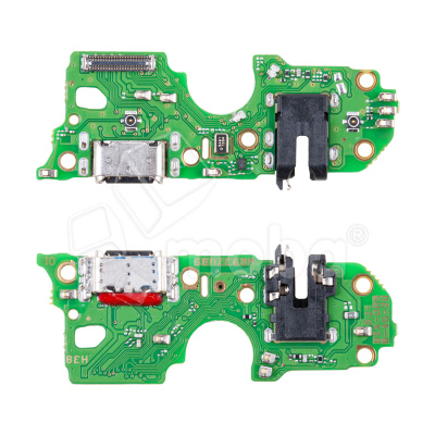 Шлейф для OPPO A18 (CPH2591) плата на системный разъем/разъем гарнитуры/микрофон