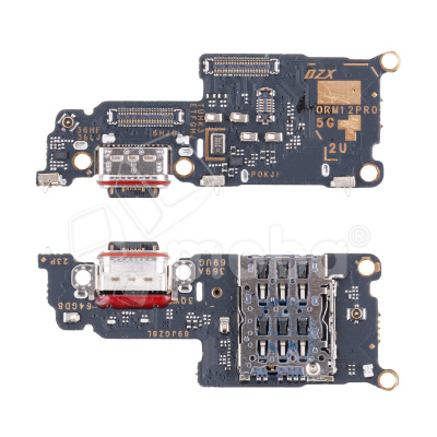 Шлейф для Realme 12 Pro 5G/12 Pro+ 5G (RMX3842/RMX3840/RMX3841) плата системный разъем/разъем SIM/микрофон