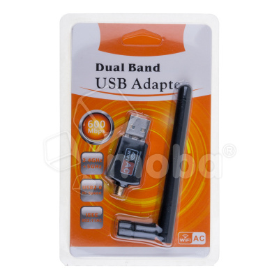 USB Wi-Fi адаптер (2,4 - 5 GHz) Черный
