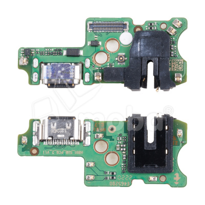 Шлейф для Infinix Note 30i (X6716) плата на системный разъем/разъем гарнитуры/микрофон - Премиум