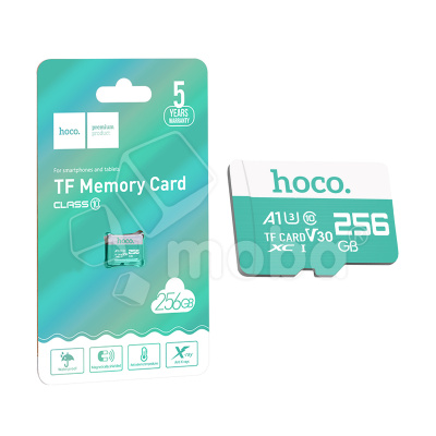 Карта памяти MicroSDXC 256GB Class 10 Hoco U3 V30 A2 без адаптера