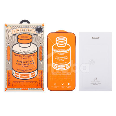 Защитное стекло Remax Medicine Glass GL-83 для iPhone 17 Pro Max (сверхпрочное) Черный