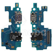 Шлейф для Samsung Galaxy A21s (A217F) плата системный разъем/разъем гарнитуры/микрофон