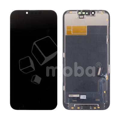 Дисплей для iPhone 13 (A2635) в сборе с тачскрином Черный - JCID (Soft OLED, Full HD) (с верификацией = с привязкой без ошибки)