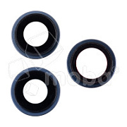 Стекло камеры для iPhone 15 Pro Max (комплект 3 шт.) Синий