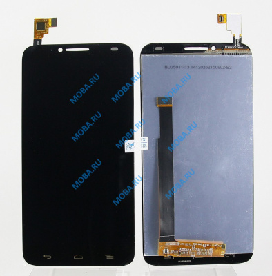 Дисплей для Alcatel OT-6037Y/6037K (Idol 2) в сборе с тачскрином Черный