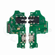 Шлейф для Huawei Honor 8X (JSN-L21) плата на системный разъем/разъем гарнитуры/микрофон