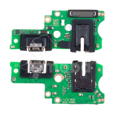 Шлейф для Infinix Note 30 Pro (X678B) плата на системный разъем/разъем гарнитуры/микрофон - Премиум