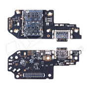 Шлейф для Xiaomi Poco X4 GT (22041216G) плата системный разъем/разъем SIM/микрофон