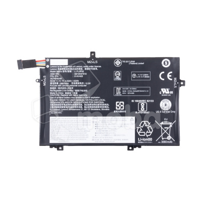 Аккумуляторная батарея для ноутбука Lenovo ThinkPad L480, L580, L490, L590, L14 (L17L3P52) 4050 mAh