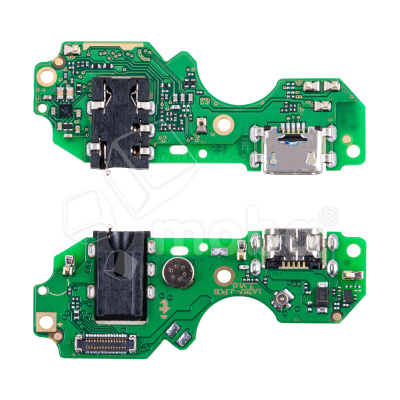 Шлейф для Infinix Hot 20i (X665E) плата на системный разъем/разъем гарнитуры/микрофон - Премиум