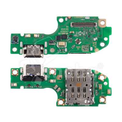 Шлейф для Huawei Nova 12i (CTR-L81) плата системный разъем/разъем SIM/микрофон - Премиум