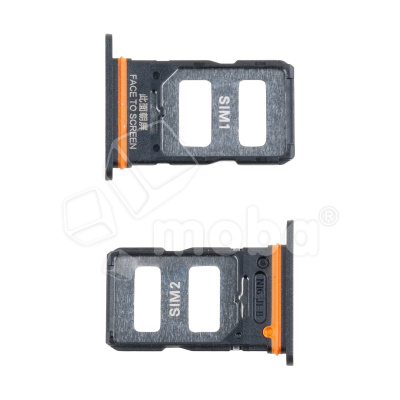 Держатель SIM для Xiaomi Redmi Note 13 Pro 5G (2312DRA50C/2312CRAD3C/2312DRA50G/2312DRA50I) Черный