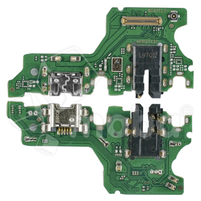 Шлейф для Huawei P40 Lite E (ART-L29) плата на системный разъем/разъем гарнитуры/микрофон