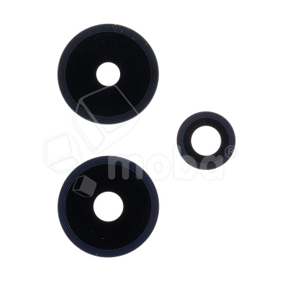 Стекло камеры для Infinix Hot 30i (X669D) (комплект 3 шт.) Черный