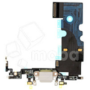 Шлейф для iPhone 8 на системный разъем/микрофон Белый