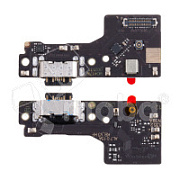 Шлейф для Xiaomi Poco M6 4G/Redmi 13 4G (2404APC5FG/24040RN64Y) плата системный разъем/микрофон