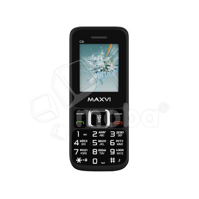 Мобильный телефон Maxvi C3i (без ЗУ в комплекте, 2SIM, FM, MicroSD, фонарик, диктофон) Черный